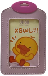 Etui Holder na kartę Smycz Duck eco pion Violet - Identyfikatory - miniaturka - grafika 1