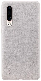 Huawei P30 PU Cover - Grey (51992994) - Etui i futerały do telefonów - miniaturka - grafika 1