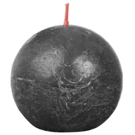 Aromaterapia - Rustykalne świece kule Shine, 6 szt., 76x71 mm, szarość burzy Lumarko! - miniaturka - grafika 1