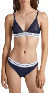 Pepe Jeans Damski biustonosz siatkowy, Niebieski (granatowy), XL - Biustonosze - miniaturka - grafika 1