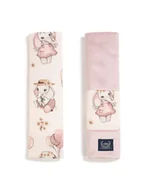 Akcesoria do wózków - La Millou Ochraniacze na pasy Organic Jersey Collection ( Rossie by Maja Hyży - Velvet Smoke Rose ) - miniaturka - grafika 1