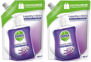 Dettol Antybakteryjne mydło w płynie ZAPAS 2x500ml - Dezynfekcja - miniaturka - grafika 1