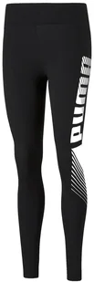 Legginsy damskie Puma Ess Graphic r.S Czarne Dopasowane Treningowe Getry - Legginsy - miniaturka - grafika 1