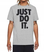 Koszulki męskie - Nike koszulka męska Just Do It Big Logo szara t-shirt DX1987-063 r. XS - miniaturka - grafika 1