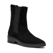 Sztyblety damskie - Calvin Klein Skórzane sztyblety CHELSEA - miniaturka - grafika 1