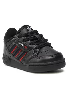 Buty dla dziewczynek - Adidas Buty Continental 80 Stripes El S42614 Czarny - grafika 1
