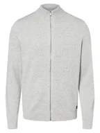 Swetry męskie - Jack & Jones - Kardigan męski JJEHill, szary - miniaturka - grafika 1