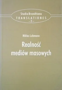 Realność mediów masowych - Książki o kulturze i sztuce - miniaturka - grafika 1