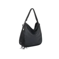 Torebki damskie - Stylowa Damska Torebka Granatowa Shopper Plecak 2w1 Na Ramię LUIGISANTO - miniaturka - grafika 1