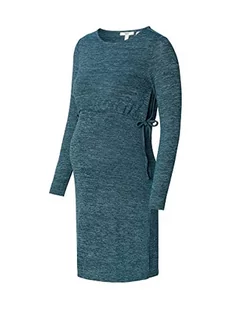 ESPRIT Maternity Damska sukienka z długim rękawem, niebieski (Teal Blue-455), L - Sukienki ciążowe - miniaturka - grafika 1