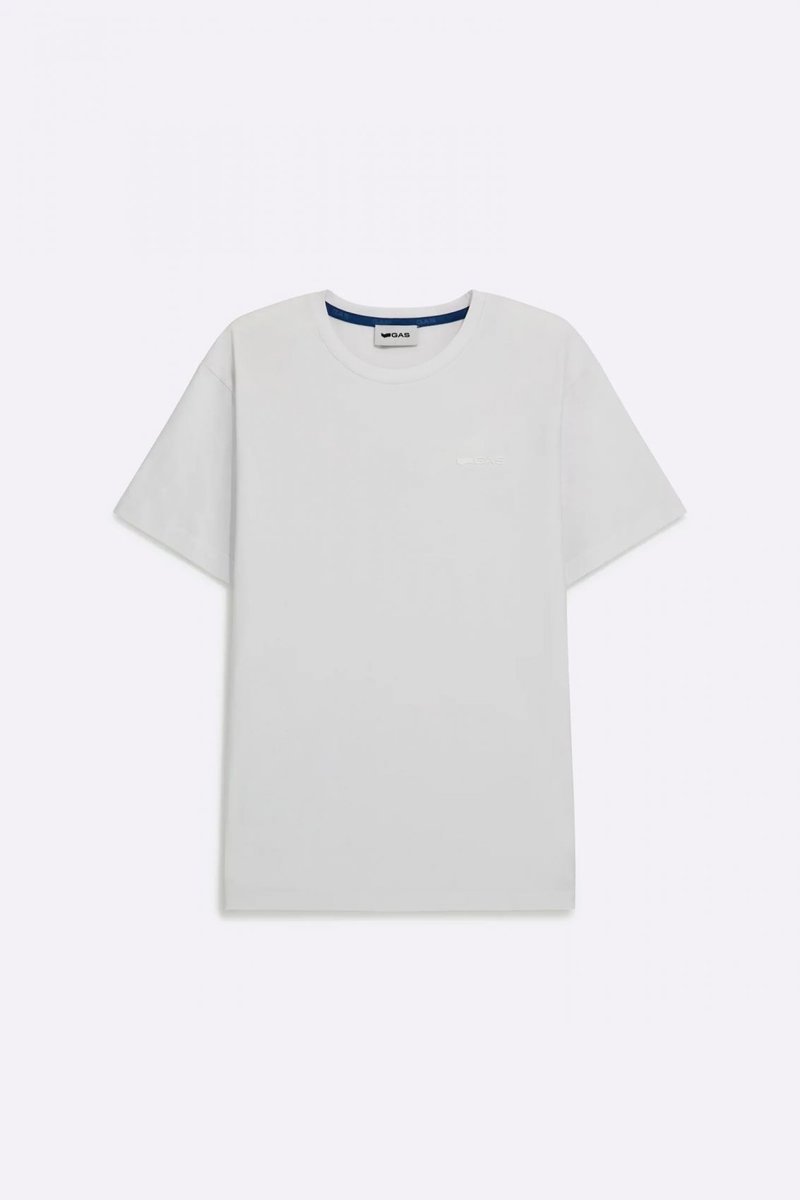 t-shirt uomo gas jeans 543886 185020 scuba 1029 snow white