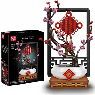Klocki Konstrukcyjne Kwiat Mould King Flower World Plum Chinese Knot 1078el - Klocki - miniaturka - grafika 1