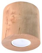Lampy sufitowe - Sollux Lighting Plafon ORBIS naturalne drewno - miniaturka - grafika 1
