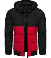 Kurtki męskie - Kurtka męska ocieplana zimowa z odczepianym kapturem Recea - miniaturka - grafika 1