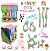 Cukierki - Bransoletki pudrowe jadalne Animal DIY Candy 24 sztuki - miniaturka - grafika 1