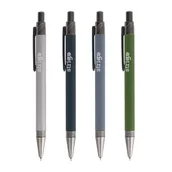 Długopisy - Długopis żelowy automatyczny niebieski Strigo Adventure metalowa obudowa - miniaturka - grafika 1