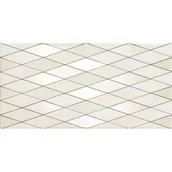 Płytki ceramiczne - Dekor ścienny Biel diamond 22,3 x 44,8 gat.1 Tubądzin - miniaturka - grafika 1