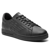 Sneakersy damskie - Emporio Armani Sneakersy EA7 X8X001 XCC51 A083 Triple Black - miniaturka - grafika 1