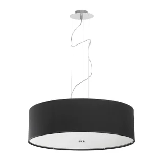 Lampa wisząca Viviane - kolor srebrny, Czarny - 6774 - Lampy sufitowe - miniaturka - grafika 1