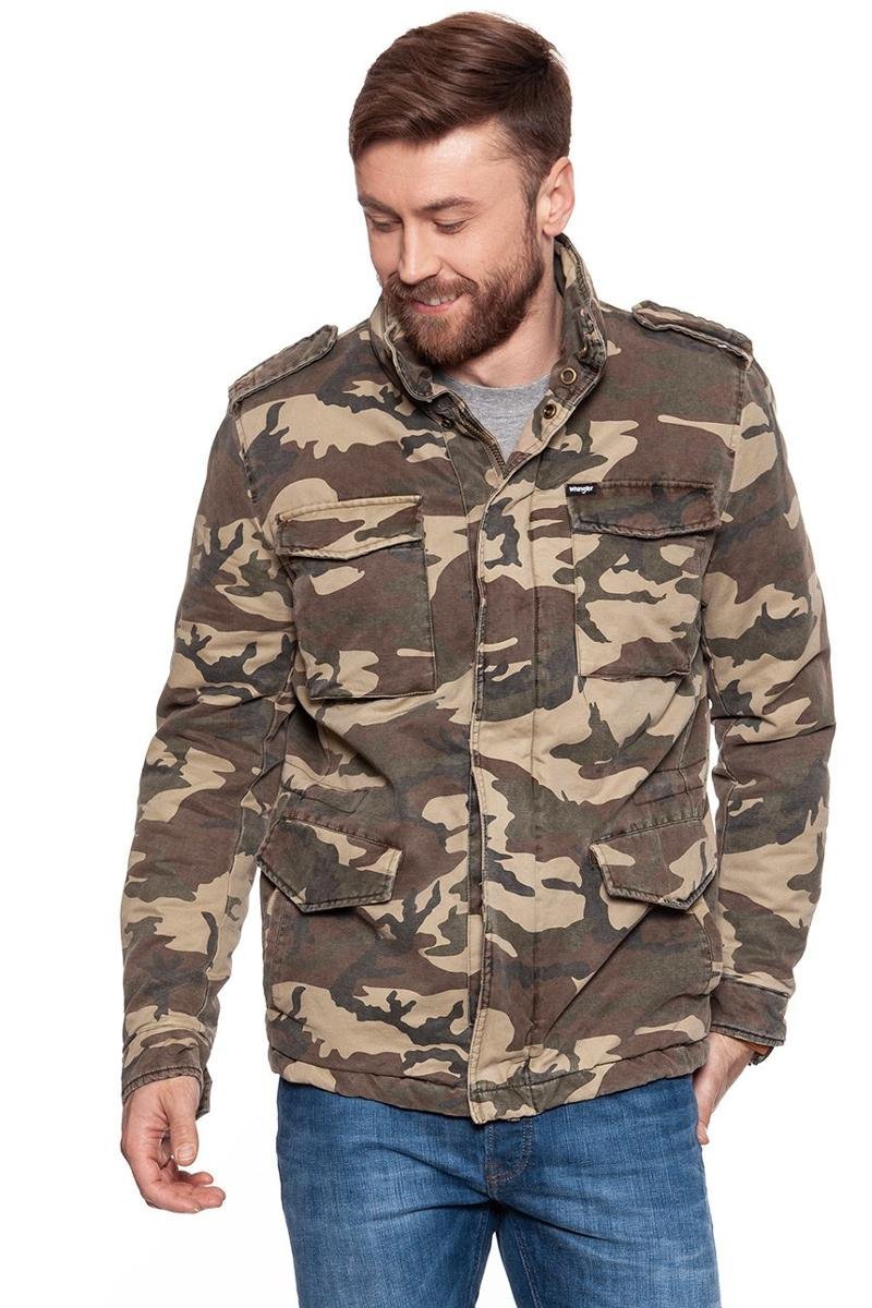 Wrangler, Kurtka męska, Field Jacket Camouflage W4730Vrx3, rozmiar M