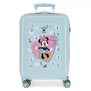Disney Minnie My Happy Place Walizka kabinowa Niebieski 38x55x20 cms Sztywne zapięcie z boku 34L 2 kg 4 koła Podwójne bagaż ręczny, niebieski, Maleta, Walizka kabinowa - Walizki - miniaturka - grafika 1
