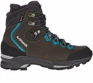 Buty trekkingowe damskie - Buty trekkingowe damskie Lowa MAURIA GTX Ws Schiefer/turkis gore-tex wodoodporne (220645 9767) - miniaturka - grafika 1