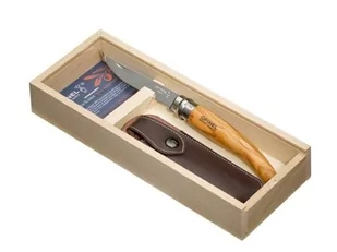 Opinel Wooden Gift Box Slim N°10 Olive - Noże - miniaturka - grafika 1