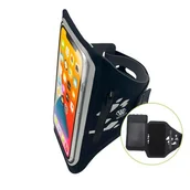 Etui i futerały do telefonów - WANTALIS Odpinana etui, opaska do biegania Czarna M Smartphone do 14,5 cm - miniaturka - grafika 1