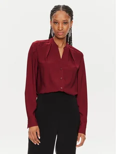 Calvin Klein Koszula K20K207167 Bordowy Regular Fit - Koszule damskie - miniaturka - grafika 1