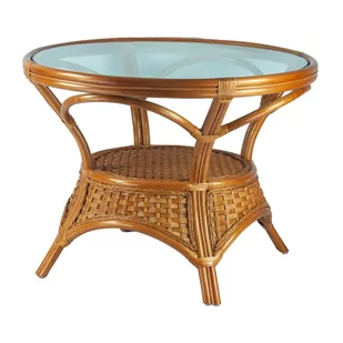 RattaNeo Coral s137 stół koniak rattan naturalny - Stoły - miniaturka - grafika 1