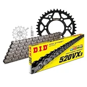 Części motocyklowe - Zestaw łańcuchów DID stal 520VX3 / 86 zapięcie na klips do Polaris Xpress Magnum 300/425 ccm - miniaturka - grafika 1