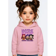 Bluzy dla dziewczynek - BLUZA DZIECIĘCA K-POPOWE ŁOWCZYNIE DEMONÓW HUNTRIX 146-152 Z KAPTUREM - miniaturka - grafika 1