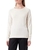 Swetry damskie - SelectedFemme Sweter damski SLFELIN LS Knit O-Neck B COLL, beżowy, M - miniaturka - grafika 1