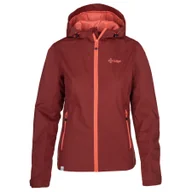Kurtki i kamizelki sportowe damskie - Kilpi Orleti, kurtka przeciwdeszczowa, plus size, damska, czerwona - miniaturka - grafika 1