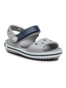 Buty dla dziewczynek - Crocs Sandały Crocband Sandal 12856-01U Szary - miniaturka - grafika 1