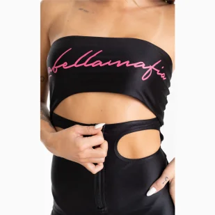 Kombinezon damski LABELLAMAFIA JUMPSUIT CHERRY BOMB BLACK - Kombinezony - miniaturka - grafika 6