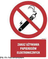 Tablice BHP - SIGNPROJECT GC080 - Zakaz palenia na terenie obiektu 500x750 - miniaturka - grafika 1