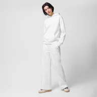 Spodnie damskie - Damskie spodnie dresowe Outhorn OTHWSS24TTROF705 - kremowe - miniaturka - grafika 1