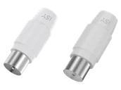Kable - Zestaw adapterów antenowych ISY ISA-9069 Biało-srebrny - miniaturka - grafika 1
