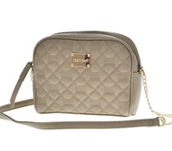 Torebki damskie - Monnari torebka damska listonoszka beż taupe - miniaturka - grafika 1