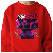 Bluzy dla dziewczynek - BLUZA DZIECIĘCA HUNTRIX SAJA BOYS 110-116 BAWEŁNIANA JAKOŚĆ - miniaturka - grafika 1