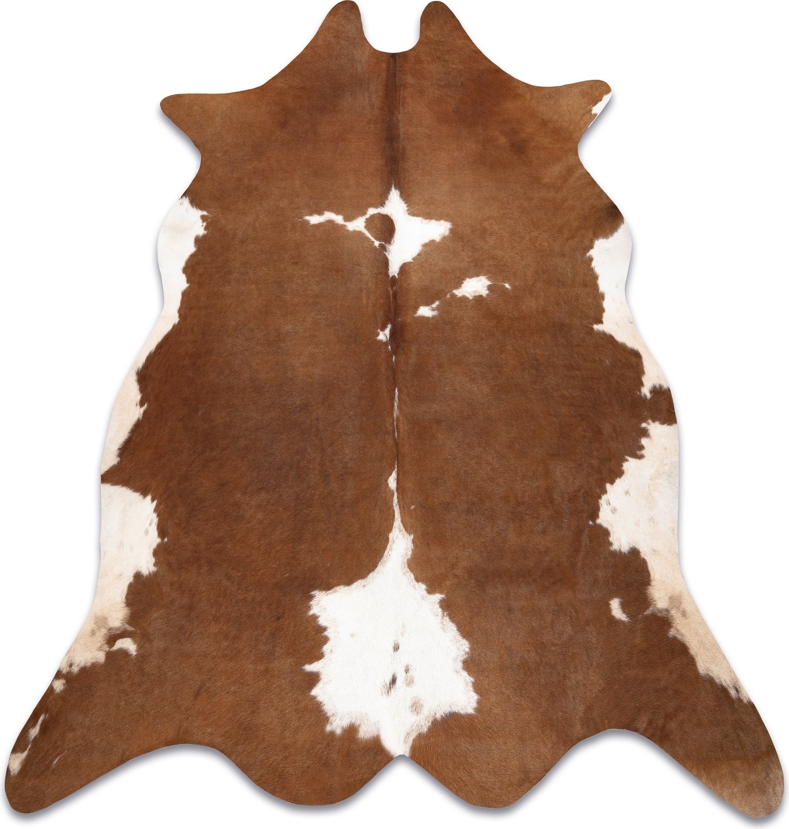 Dywan Sztuczna Skóra Bydlęca, Krowa G5070-2 Brązowo-biała skórka brązowy 155x195 cm