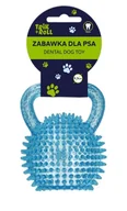 Zabawki dla psów - Zabawka dla psa Piłka 9,5cm z uchwytem niebieska TRIKROLL 560677 - miniaturka - grafika 1