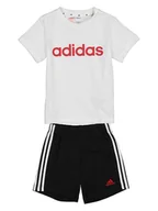 Kaftaniki dla niemowląt - adidas 2-częściowy zestaw w kolorze biało-czarnym - miniaturka - grafika 1