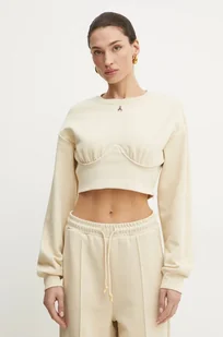 Patrizia Pepe bluza damska kolor beżowy gładka 8M1694 J219 - Bluzy damskie - miniaturka - grafika 1