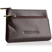 Etui na klucze - Betlewski, Skórzane etui na monety, brązowy - miniaturka - grafika 1
