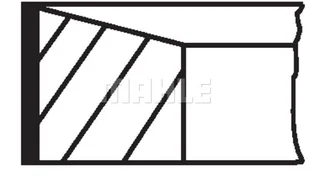 Zestaw pierścieni tłokowych Mahle 022 07 N2 - Silnik - akcesoria - miniaturka - grafika 1