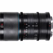 Obiektywy - Sirui Anamorphic Lens Saturn 1,6x Carbon Fiber Full Frame 35 mm X-Mount (niebieska flara) - miniaturka - grafika 1