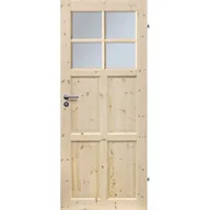 Drzwi wewnętrzne - Skrzydło drzwiowe CZAPLA FOG 4S 70P sosna pokój RADEX - miniaturka - grafika 1