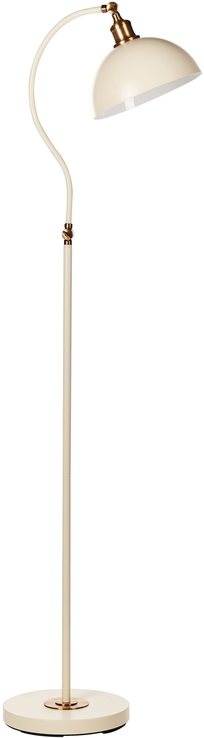 Lampa podłogowa Beliani Lampa podłogowa LENNON Regulowana Metal Jasnobeżowy